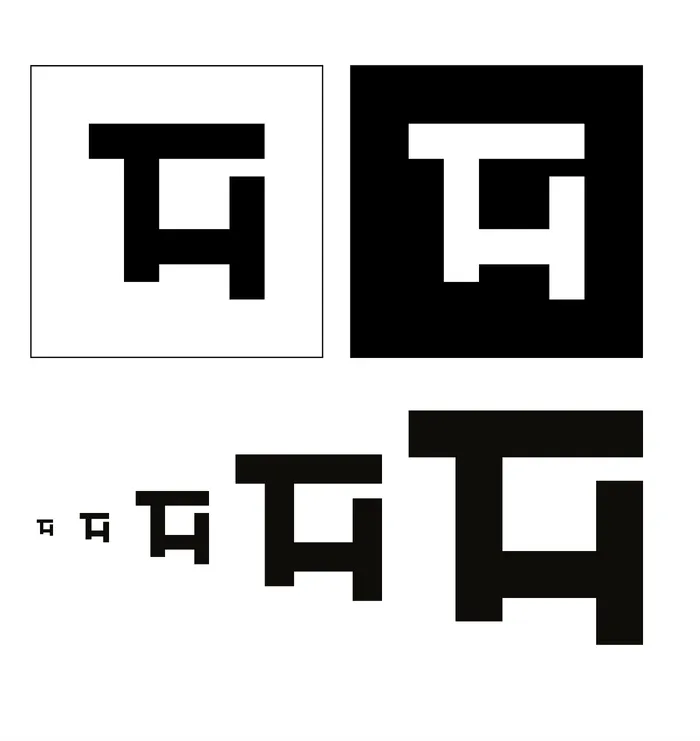 Black, white, and size variations