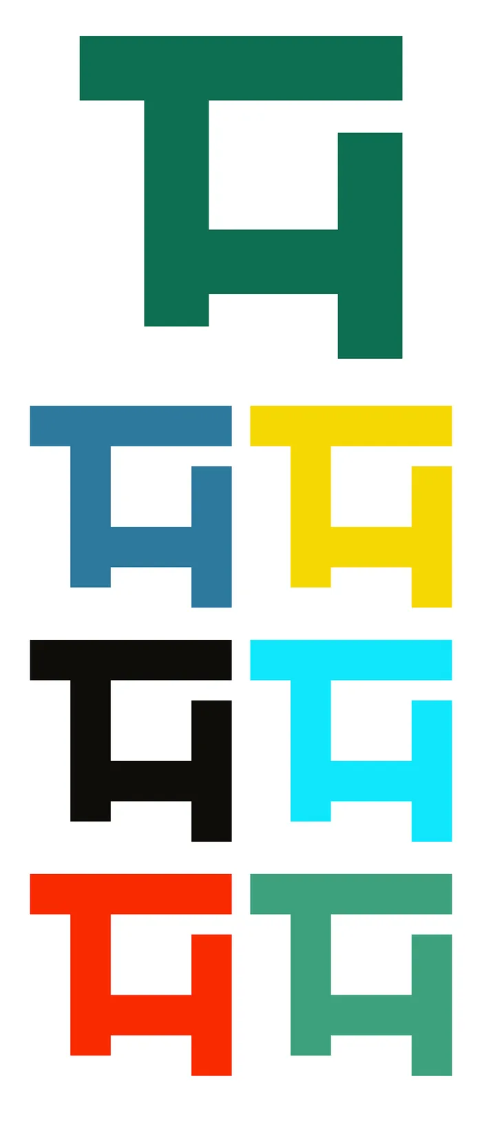 Color palette applied to the mark